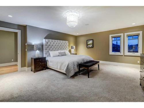 16 Spring Valley Way Sw, Calgary, AB - Indoor Photo Showing Bedroom