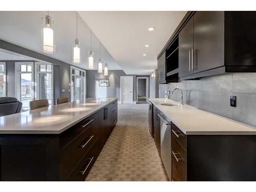 16 Spring Valley Way Sw, Calgary, AB - Indoor Photo Showing Kitchen With Upgraded Kitchen