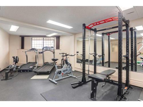 1001-300 Meredith Road Ne, Calgary, AB - Indoor Photo Showing Gym Room