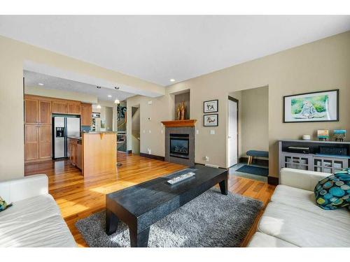 1311 21 Avenue Nw, Calgary, AB - Indoor Photo Showing Living Room With Fireplace