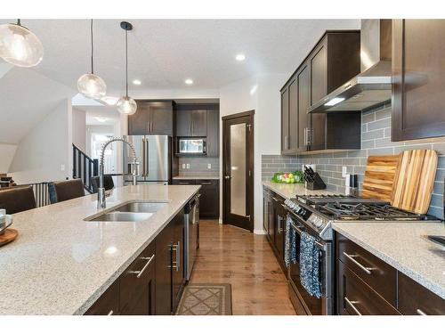 54 Walden Heath Se, Calgary, AB - Indoor Photo Showing Kitchen With Double Sink With Upgraded Kitchen