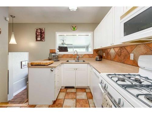 202 27 Avenue Ne, Calgary, AB - Indoor Photo Showing Kitchen With Double Sink