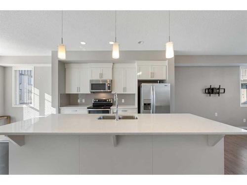 138 New Brighton Walk Se, Calgary, AB - Indoor Photo Showing Kitchen With Upgraded Kitchen