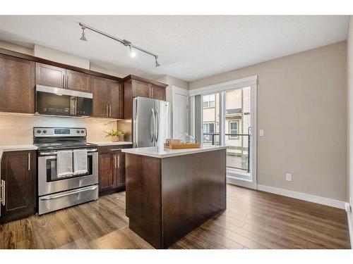 949 Mckenzie Towne Manor Se, Calgary, AB - Indoor Photo Showing Kitchen With Stainless Steel Kitchen With Upgraded Kitchen