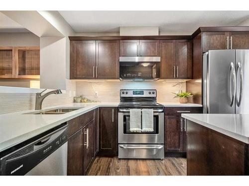 949 Mckenzie Towne Manor Se, Calgary, AB - Indoor Photo Showing Kitchen With Stainless Steel Kitchen With Upgraded Kitchen