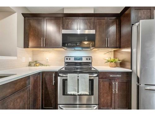 949 Mckenzie Towne Manor Se, Calgary, AB - Indoor Photo Showing Kitchen With Stainless Steel Kitchen With Upgraded Kitchen