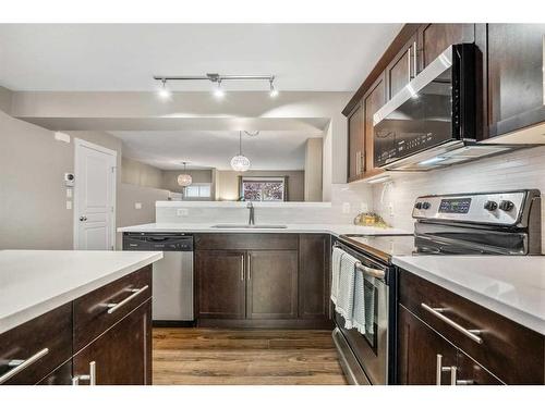 949 Mckenzie Towne Manor Se, Calgary, AB - Indoor Photo Showing Kitchen With Stainless Steel Kitchen With Upgraded Kitchen