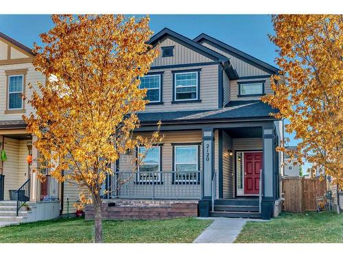 2120 Reunion Square Nw, Airdrie, AB - Outdoor With Deck Patio Veranda With Facade