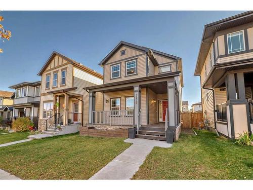 2120 Reunion Square Nw, Airdrie, AB - Outdoor With Deck Patio Veranda With Facade