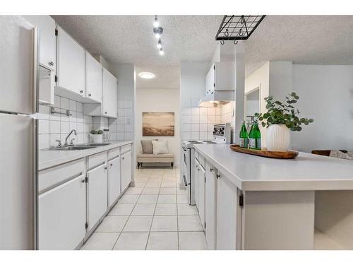 302-1824 11 Avenue Sw, Calgary, AB - Indoor Photo Showing Kitchen With Double Sink