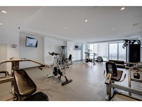 225-615 6 Avenue Se, Calgary, AB - Indoor Photo Showing Gym Room