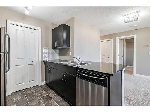 1310-81 Legacy Boulevard Se, Calgary, AB - Indoor Photo Showing Kitchen With Double Sink