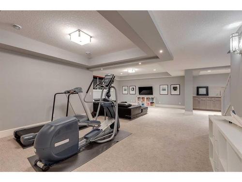 107 Mystic Ridge Park Sw, Calgary, AB - Indoor Photo Showing Gym Room