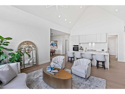 653 Quarry Way Se, Calgary, AB - Indoor Photo Showing Living Room