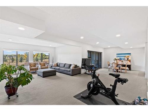 653 Quarry Way Se, Calgary, AB - Indoor Photo Showing Gym Room