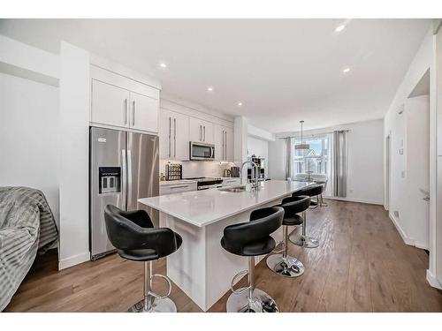 257 Dawson Way, Chestermere, AB - Indoor Photo Showing Kitchen With Stainless Steel Kitchen With Upgraded Kitchen