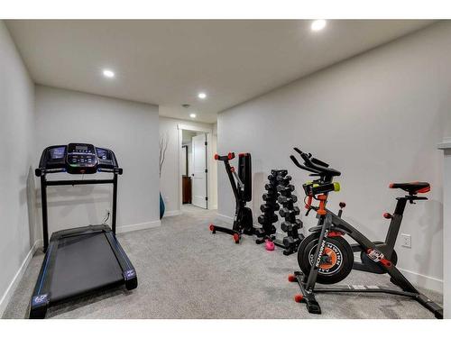 1128 Lake Sylvan Drive Se, Calgary, AB - Indoor Photo Showing Gym Room