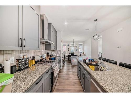 162 Ambleton Drive Nw, Calgary, AB - Indoor Photo Showing Kitchen With Double Sink With Upgraded Kitchen