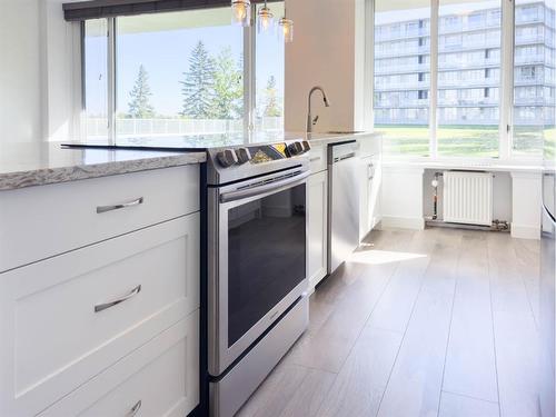 203-3204 Rideau Place Sw, Calgary, AB - Indoor Photo Showing Kitchen