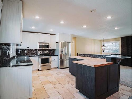 572 Parkridge Drive Se, Calgary, AB - Indoor Photo Showing Kitchen With Stainless Steel Kitchen With Double Sink