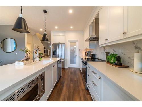 60 Wolf Creek Street Se, Calgary, AB - Indoor Photo Showing Kitchen With Upgraded Kitchen