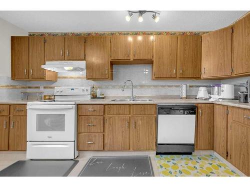 168 Castlegreen Close Ne, Calgary, AB - Indoor Photo Showing Kitchen With Double Sink