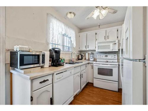 100 Castlegrove Road Ne, Calgary, AB - Indoor Photo Showing Kitchen With Double Sink