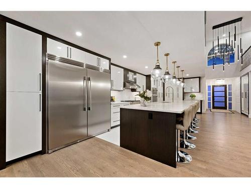 108 Patterson Drive Sw, Calgary, AB - Indoor Photo Showing Kitchen With Upgraded Kitchen