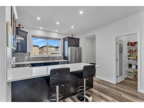 14 Corner Meadows Common Ne, Calgary, AB - Indoor Photo Showing Kitchen With Upgraded Kitchen