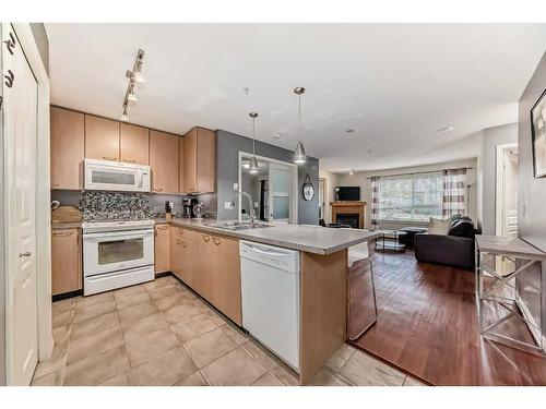 107-5115 Richard Road Sw, Calgary, AB - Indoor Photo Showing Kitchen