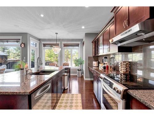 101 West Coach Place Sw, Calgary, AB - Indoor Photo Showing Kitchen With Stainless Steel Kitchen With Double Sink With Upgraded Kitchen