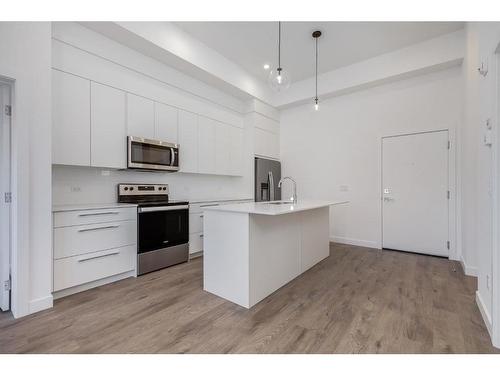 2105-60 Skyview Ranch Road Ne, Calgary, AB - Indoor Photo Showing Kitchen With Stainless Steel Kitchen