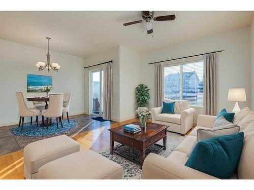 27 Kingsland Way Se, Airdrie, AB - Indoor Photo Showing Living Room