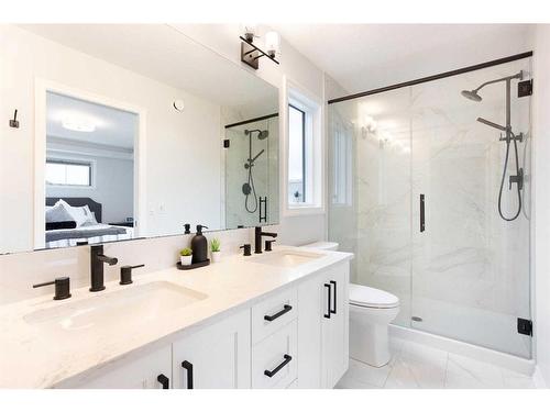 108 Magnolia Way Se, Calgary, AB - Indoor Photo Showing Bathroom