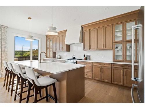 149 Creekstone Hill Sw, Calgary, AB - Indoor Photo Showing Kitchen With Upgraded Kitchen