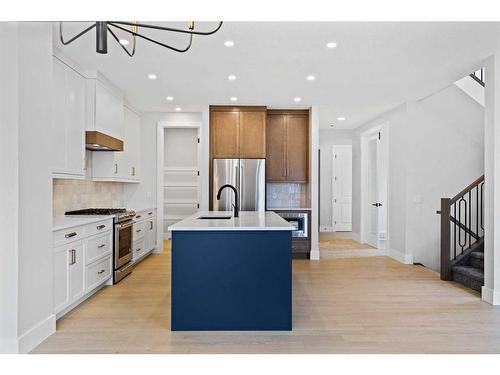 209 Creekstone Hill Sw, Calgary, AB - Indoor Photo Showing Kitchen With Upgraded Kitchen