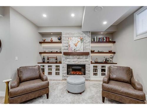 275 Sagewood Gardens Sw, Airdrie, AB - Indoor Photo Showing Other Room With Fireplace