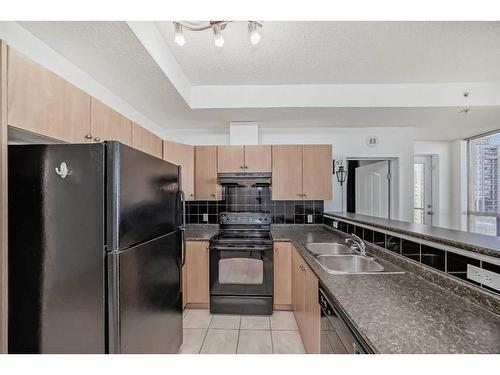 1013-1053 10 Street Sw, Calgary, AB - Indoor Photo Showing Kitchen With Double Sink