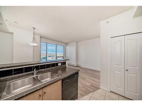 1013-1053 10 Street Sw, Calgary, AB - Indoor Photo Showing Kitchen With Double Sink