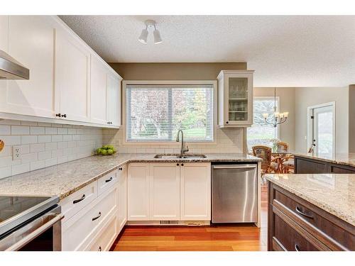 28 Simcrest Point Sw, Calgary, AB - Indoor Photo Showing Kitchen With Stainless Steel Kitchen With Double Sink