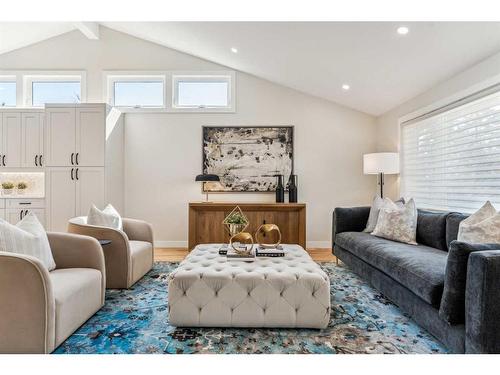 82 Cherovan Drive Sw, Calgary, AB - Indoor Photo Showing Living Room