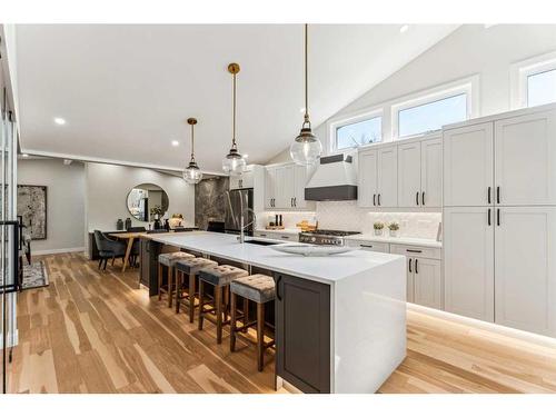 82 Cherovan Drive Sw, Calgary, AB - Indoor Photo Showing Kitchen With Upgraded Kitchen