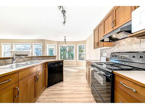 273 New Brighton Lane Se, Calgary, AB - Indoor Photo Showing Kitchen With Double Sink