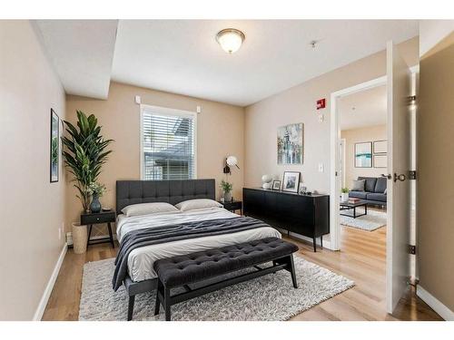 107-2000 Applevillage Court Se, Calgary, AB - Indoor Photo Showing Bedroom