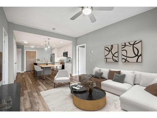 112-8530 8A Avenue Sw, Calgary, AB - Indoor Photo Showing Living Room