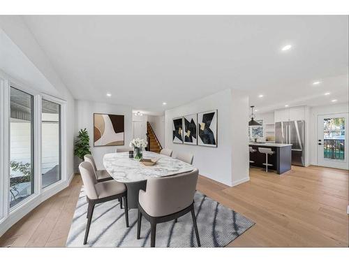 732 Willard Road Se, Calgary, AB - Indoor Photo Showing Dining Room