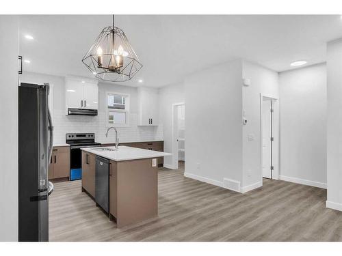 123 Corner Meadows Square Ne, Calgary, AB - Indoor Photo Showing Kitchen With Double Sink