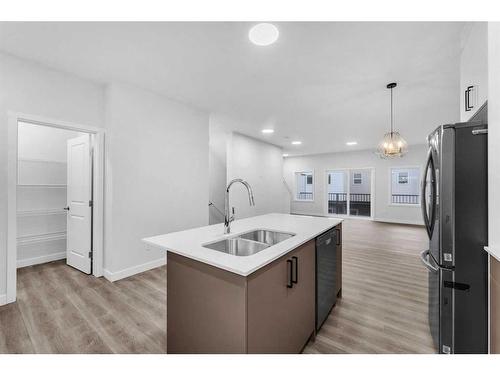 123 Corner Meadows Square Ne, Calgary, AB - Indoor Photo Showing Kitchen With Double Sink