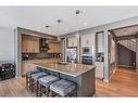 132 Marquis View Se, Calgary, AB  - Indoor Photo Showing Kitchen With Stainless Steel Kitchen With Double Sink 