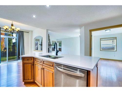 136 Brightondale Close Se, Calgary, AB - Indoor Photo Showing Kitchen With Double Sink